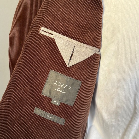 J Crew Ludlow Corduroy Suit | 36S - Pants 30" | Brown Duca Visconti MSRP $698 - Picture 8 of 16